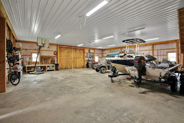 1349 Hills Creek Rd, Wellsboro, PA 16901 - garage featuring a workshop area