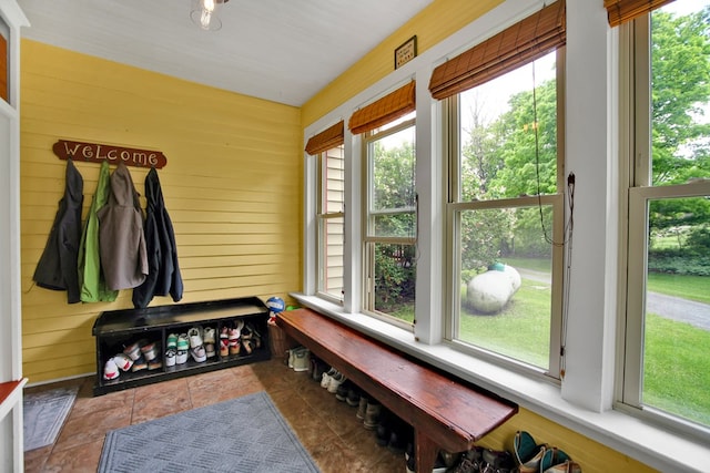 1349 Hills Creek Rd, Wellsboro, PA 16901 - mudroom with wood walls and healthy amount of natural light