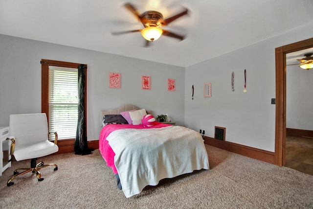 1349 Hills Creek Rd, Wellsboro, PA 16901 - carpeted bedroom featuring a ceiling fan and baseboards