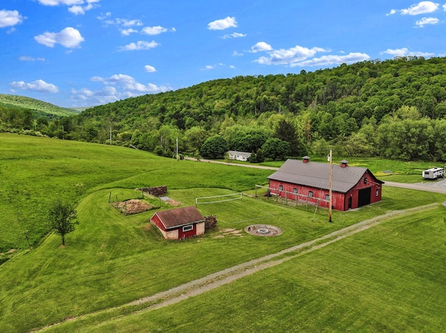 1349 Hills Creek Rd, Wellsboro, PA 16901 - aerial view of sparsely populated area featuring a heavily wooded area