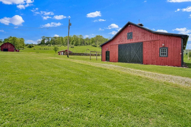 1349 Hills Creek Rd, Wellsboro, PA 16901 - view of barn with a yard and driveway