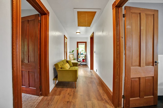 1349 Hills Creek Rd, Wellsboro, PA 16901 - corridor with wood finished floors and baseboards