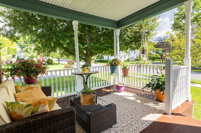 5 Eberenz St, Wellsboro, PA 16901 - view of patio with covered porch