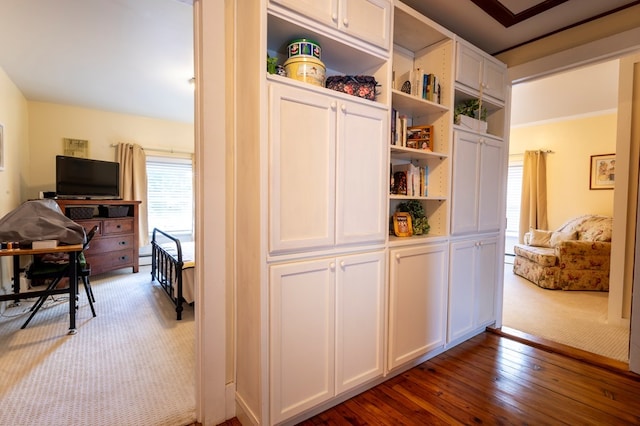 5 Eberenz St, Wellsboro, PA 16901 - corridor with dark wood-style flooring