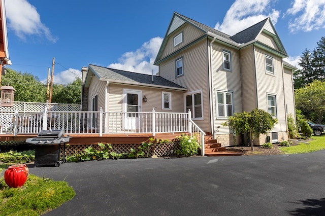 5 Eberenz St, Wellsboro, PA 16901 - view of front of house featuring a deck