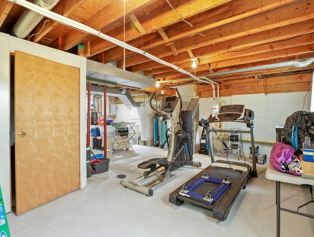 1817 Cotton Hollow Rd, Athens, PA 18810 - workout area featuring water heater