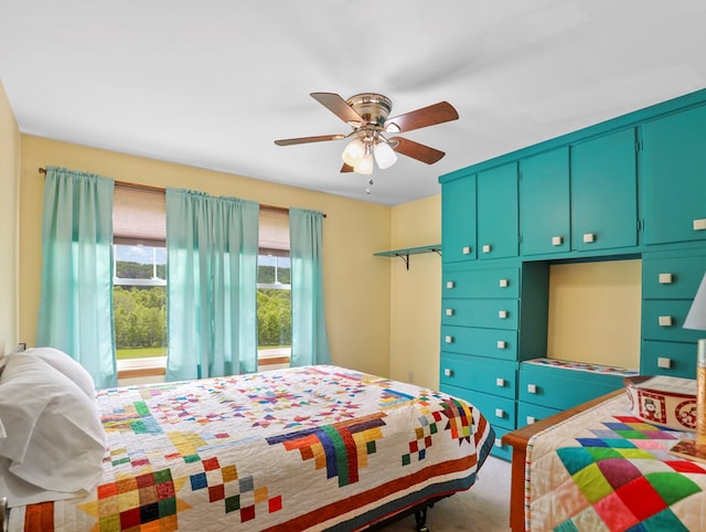 1817 Cotton Hollow Rd, Athens, PA 18810 - carpeted bedroom with a ceiling fan