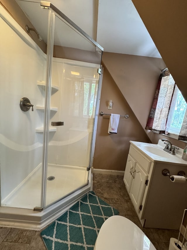 66 Benton St, Port Allegany, PA 16743 - bathroom featuring a stall shower and vanity