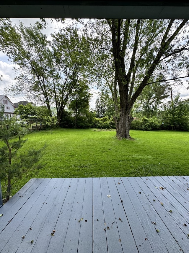66 Benton St, Port Allegany, PA 16743 - deck featuring a lawn