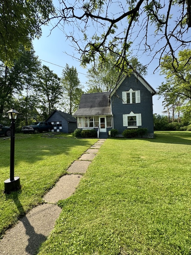 66 Benton St, Port Allegany, PA 16743 - view of front of house featuring a front lawn