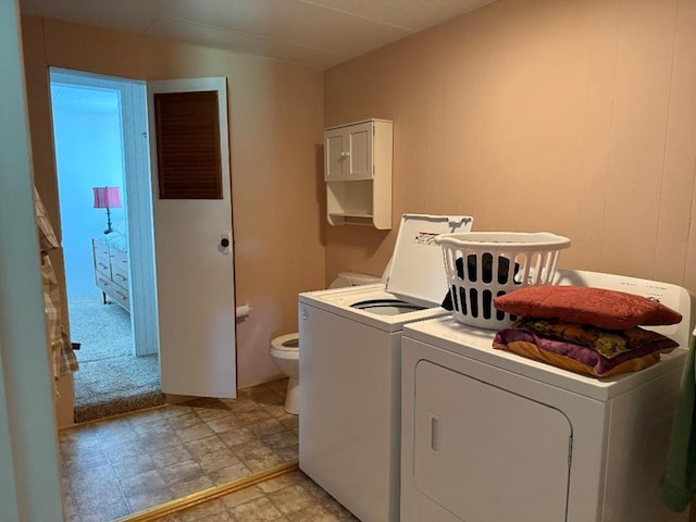 laundry room featuring laundry area and independent washer and dryer