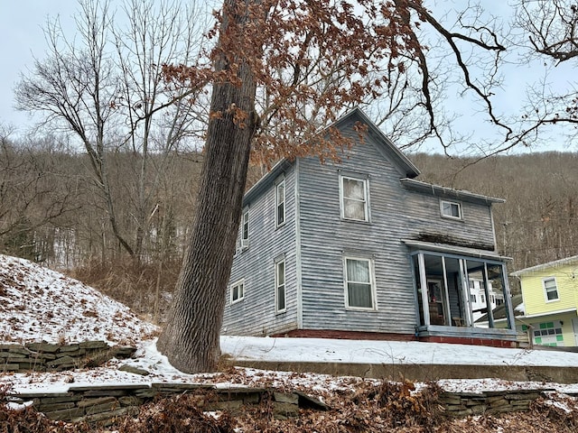 view of front of home with a porch