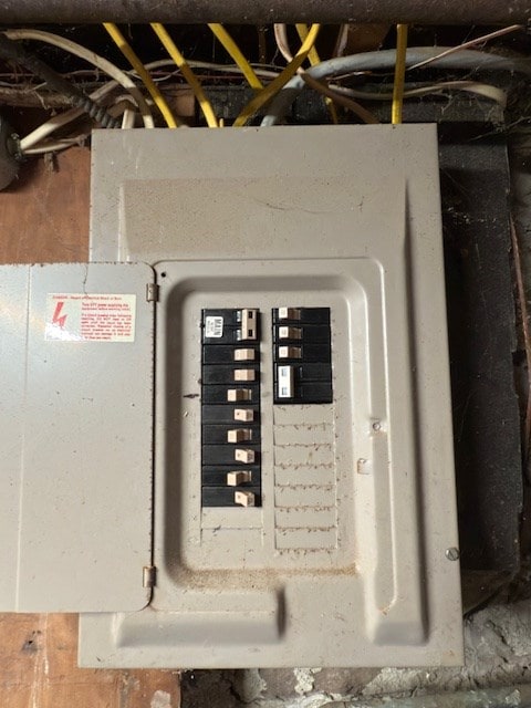 113 1st St, Shinglehouse, PA 16748 - utility room with electric panel