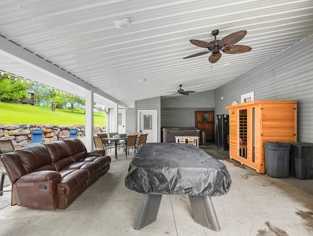 17899 Rte 6, Towanda, PA 18848 - view of patio / terrace with outdoor dining area, outdoor lounge area, and a ceiling fan