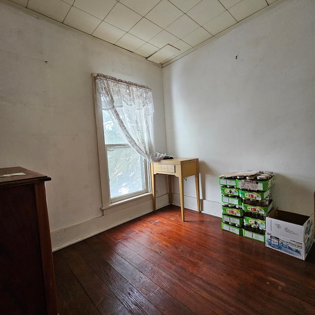 interior space featuring wood-type flooring