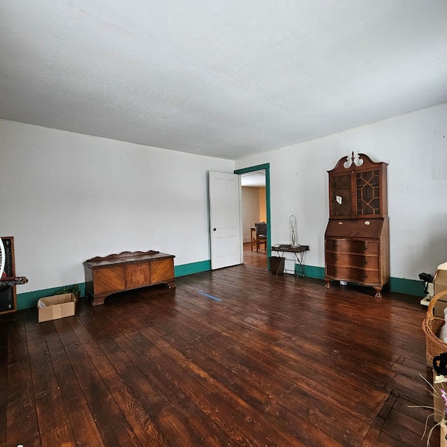 misc room featuring dark wood-type flooring