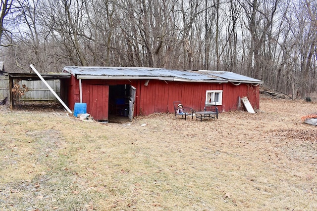 view of outbuilding