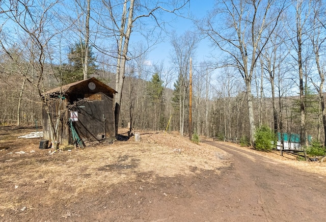 169 Horton Hollow Ln, Tioga, PA 16946 - exterior space with a view of trees and an outdoor structure