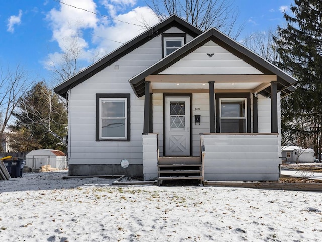 view of bungalow-style house