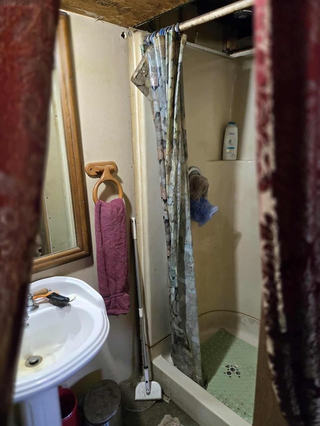79 Back St, Millerton, PA 16936 - full bath with a shower stall and a sink