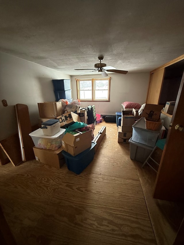 116 Morral Rd, Wellsboro, PA 16901 - living room with a ceiling fan and a textured ceiling