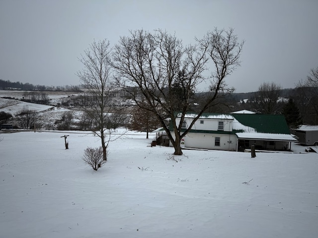 view of snowy yard