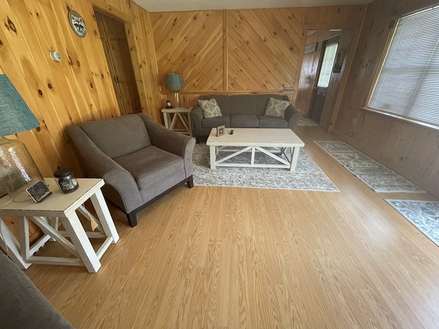 16 Quarry Ln, Galeton, PA 16922 - living area featuring wood walls and wood finished floors