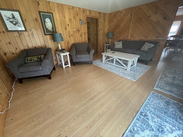 16 Quarry Ln, Galeton, PA 16922 - living room featuring wooden walls and wood finished floors