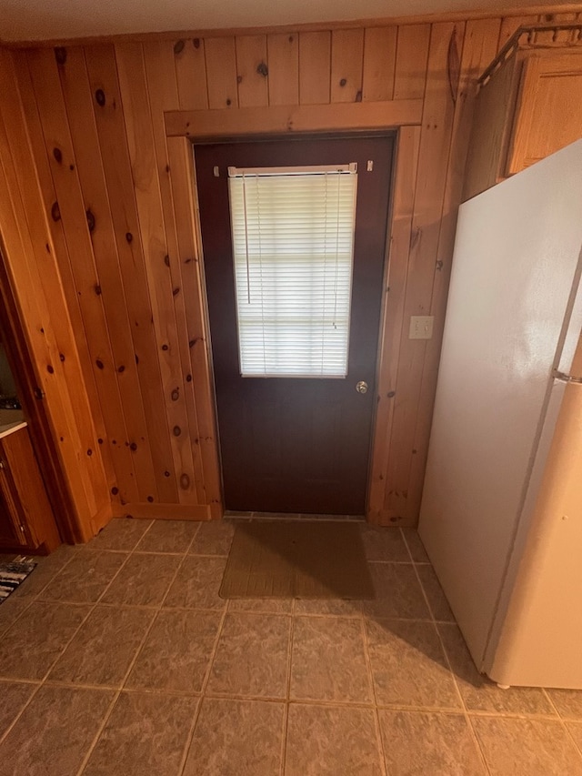 16 Quarry Ln, Galeton, PA 16922 - entryway featuring wooden walls and light tile patterned floors