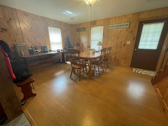 16 Quarry Ln, Galeton, PA 16922 - dining room featuring wooden walls and wood finished floors