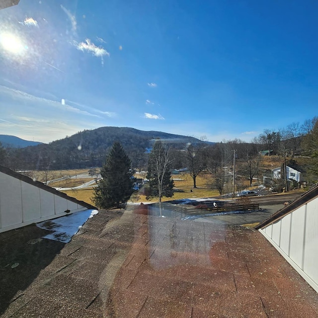 view of street featuring a mountain view