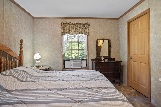 2542 Baldwin Run Rd, Wellsboro, PA 16901 - bedroom with carpet flooring and crown molding