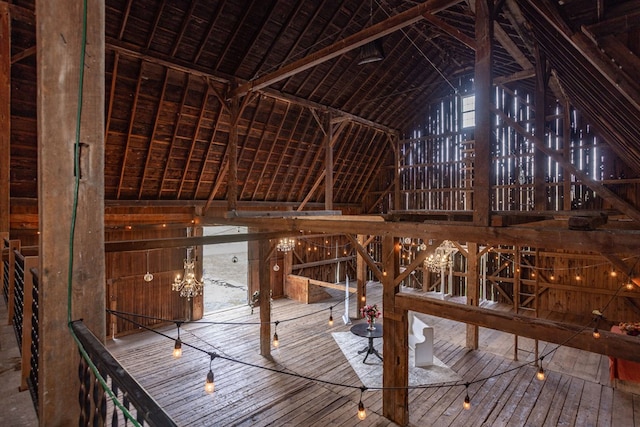 view of attic