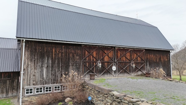 view of barn