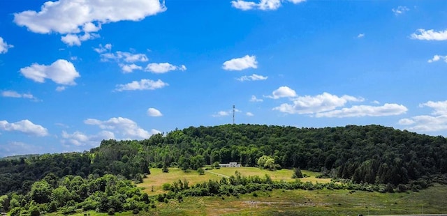 mountain view with a rural view