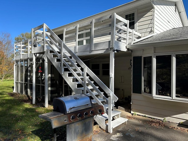 exterior space with a deck