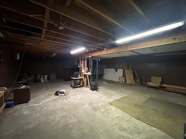 view of basement