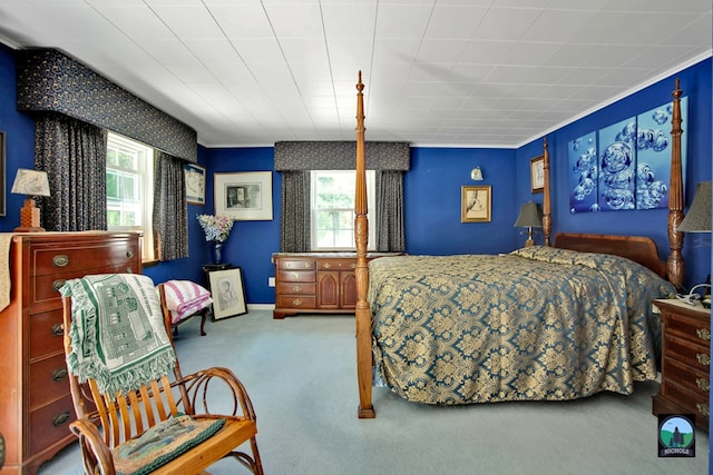 bedroom featuring carpet flooring