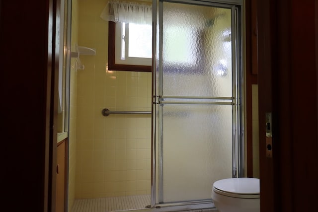 1 Mechanic St, Towanda, PA 18848 - bathroom featuring a stall shower and toilet