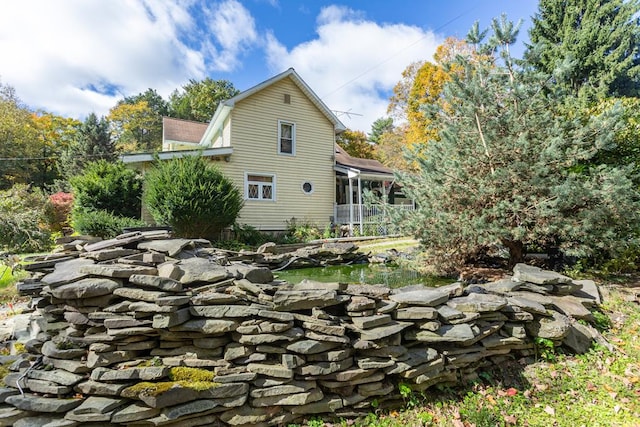 view of back of property