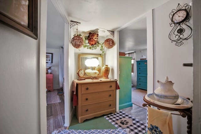 bedroom featuring wood finished floors