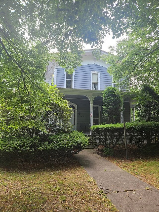 446 Pennsylvania Ave, Waverly, NY 14892 - view of front of house featuring covered porch