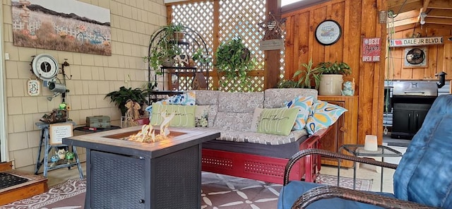 607 N W St, Coudersport, PA 16915 - view of patio / terrace with a fire pit