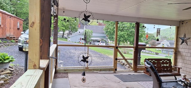607 N W St, Coudersport, PA 16915 - sunroom / solarium with a ceiling fan