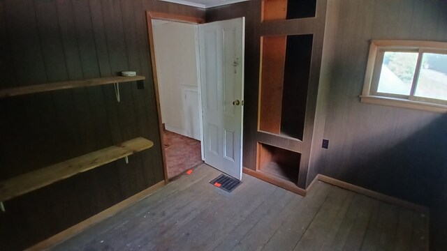 2323 Cotton Hollow Rd, Athens, PA 18810 - interior space with wood finished floors and wooden walls