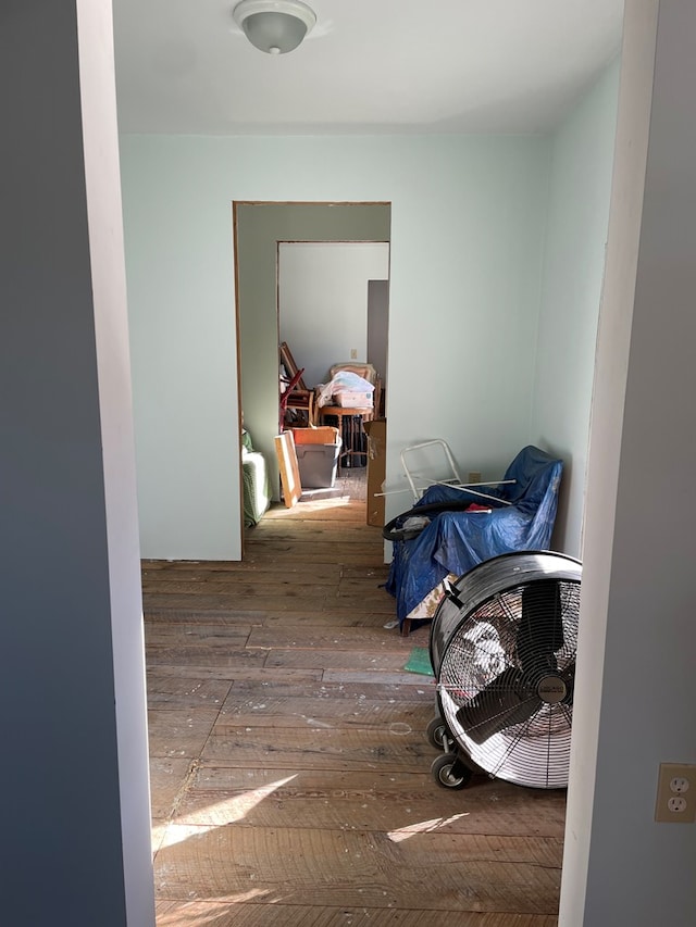 hall featuring hardwood / wood-style flooring