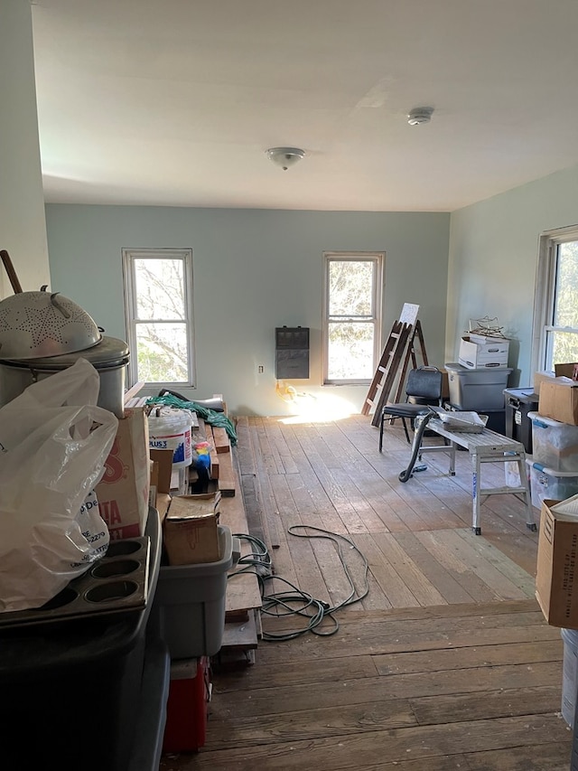 misc room featuring wood-type flooring