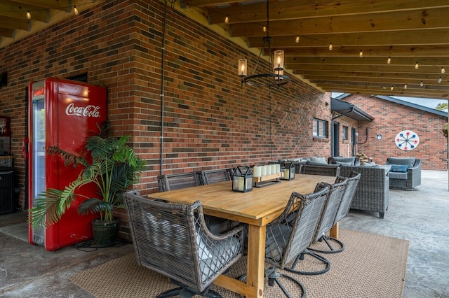 view of patio / terrace featuring outdoor lounge area