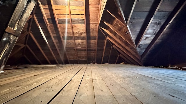 view of attic