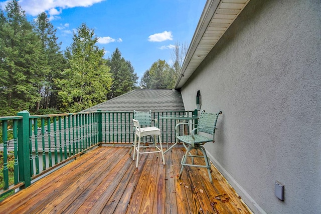 view of wooden terrace